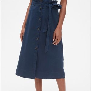 Midi tie front skirt by Gap! NWT! Size 12